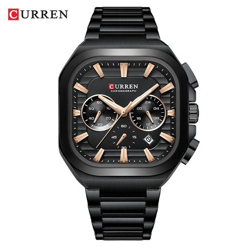 Montre CURREN Tempo · 8496, couleur Noir et gris