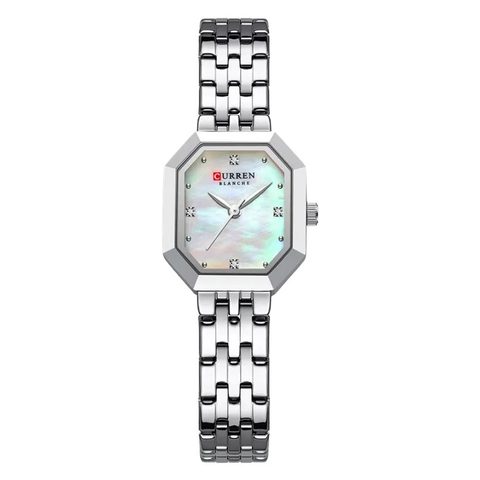 Montre CURREN Ligne · 9108, couleur Argenté et blanc