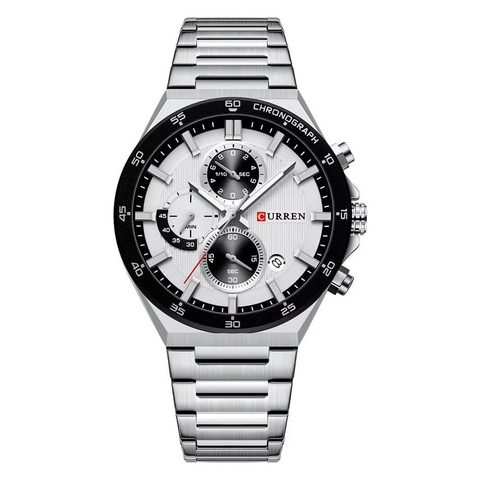 Montre CURREN Sterling · 8481, couleur Argenté cadran blanc