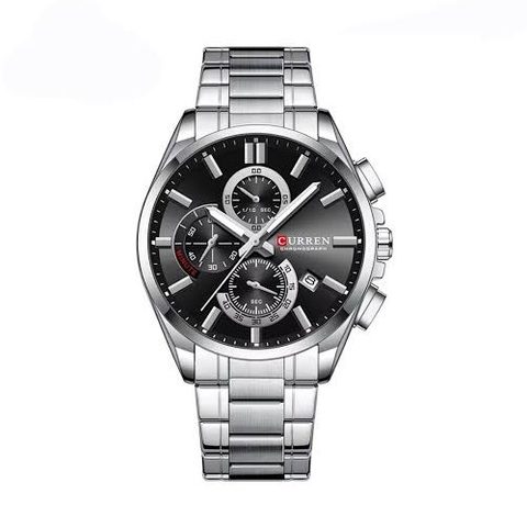 Montre CURREN Atlas · 8475, couleur Noir et argenté