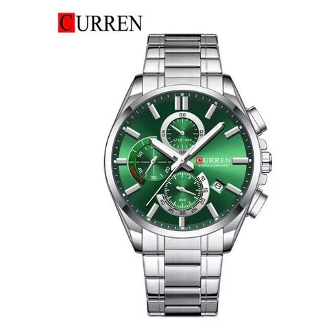 Montre CURREN Atlas · 8475, couleur Argenté et vert