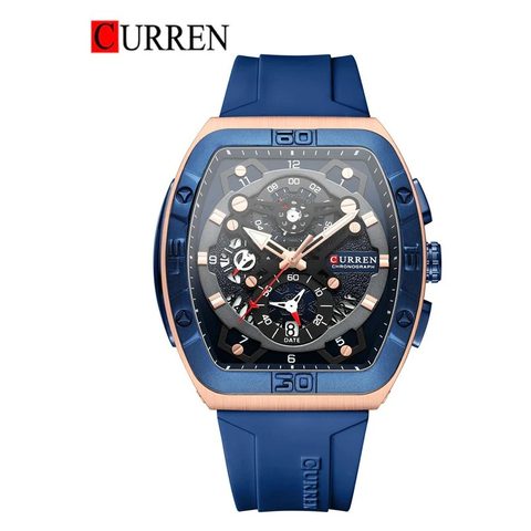 Montre CURREN Octane · 8443, couleur Gris et bleu