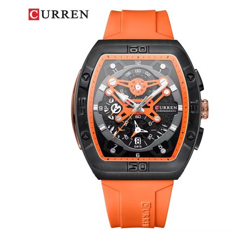 Montre CURREN Octane · 8443, couleur Gris et orange