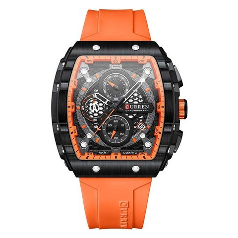 Montre CURREN Racer · 8442, couleur Gris et orange