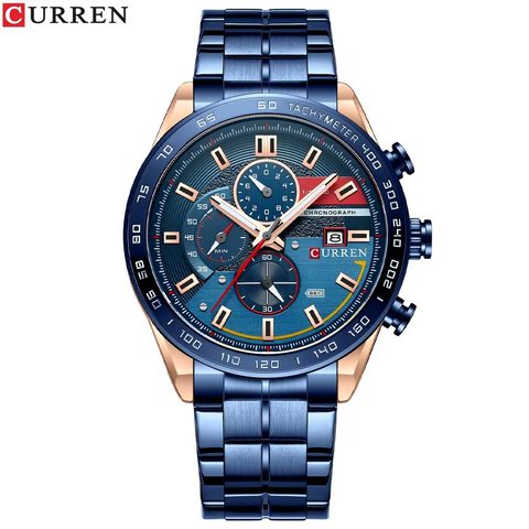 Montre CURREN Exact · 8410, couleur Bleu
