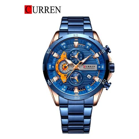 Montre CURREN Racing · 8402, couleur Bleu