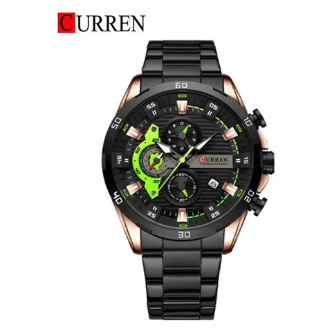 Montre CURREN Racing · 8402, couleur Noir et gris