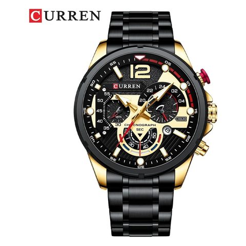 Montre CURREN Precision · 8395, couleur Noir et gris