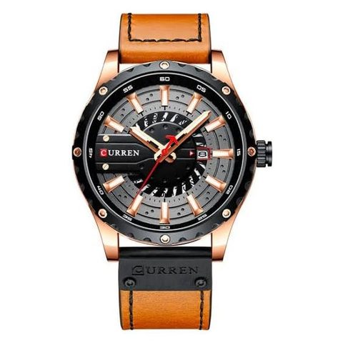 Montre CURREN Ranger · 8374, couleur Gris et orange