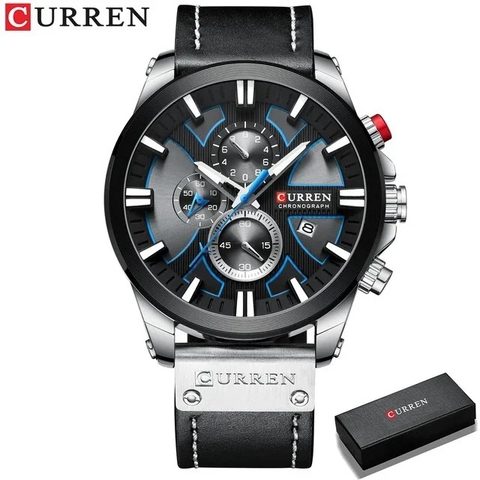 Montre CURREN Horizon · 8346, couleur Noir et argenté