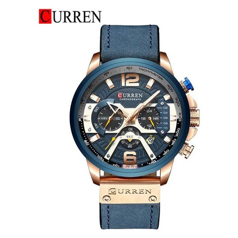 Montre CURREN Grand Style · 8329, couleur Gris et bleu