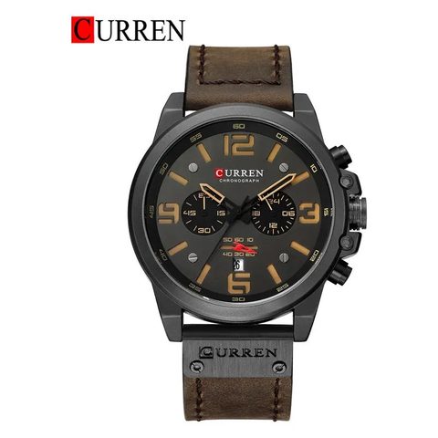 Montre CURREN Heritage · 8314, couleur Marron cadran noir