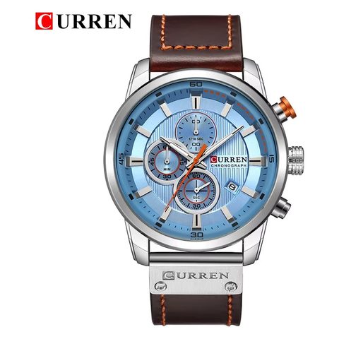 Montre CURREN Avenue · 8291, couleur Argenté et bleu