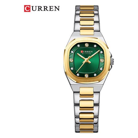 Montre CURREN Perle · 9104, couleur Bicolore cadran vert