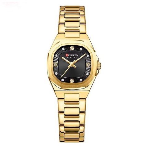 Montre CURREN Perle · 9104, couleur Doré cadran noir